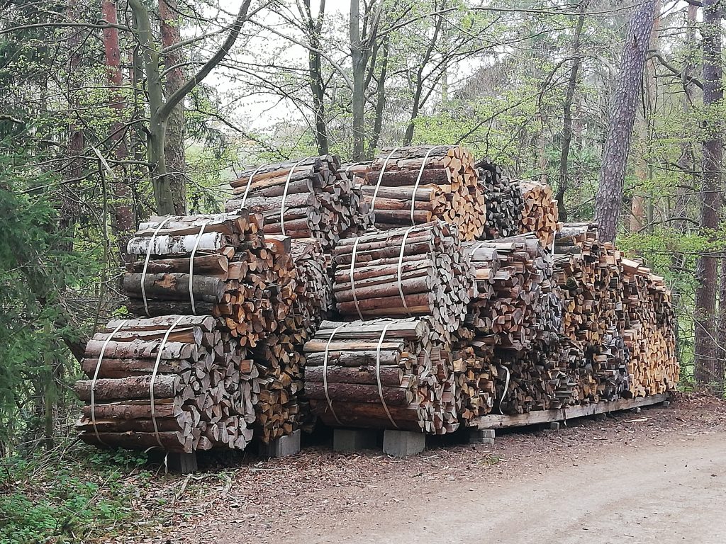 Meterscheite fertig zum Transport