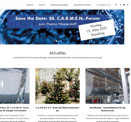 Relaunch der C.A.R.M.E.N.-Website – übersichtlich, interaktiv und dynamisch