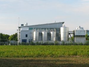 Fabrikgebäude der Firma Clariant