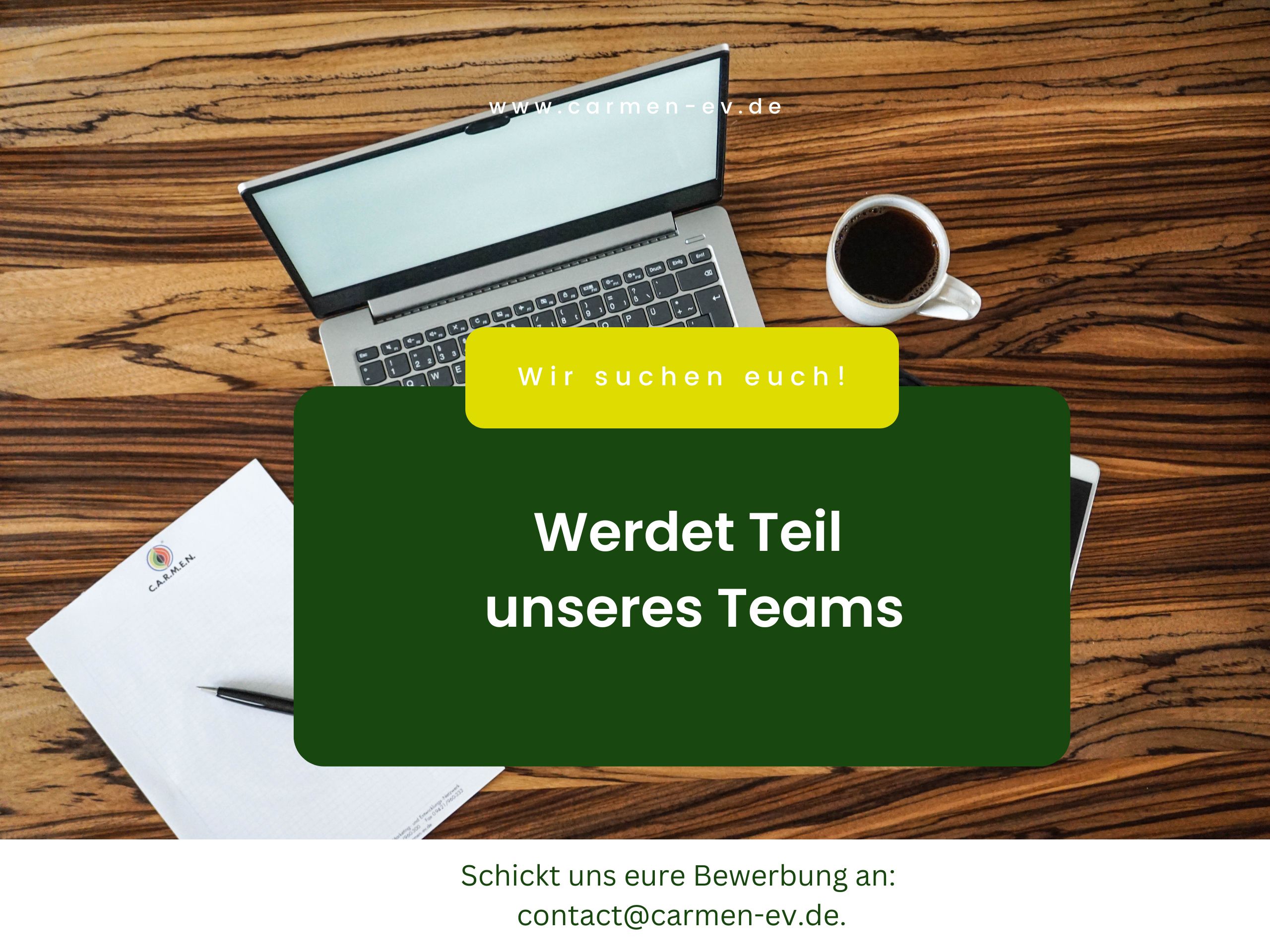 Wir brauchen Verstärkung