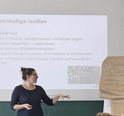 Schul-Workshop zum Thema “Nachhaltigkeit im Alltag” in Viechtach