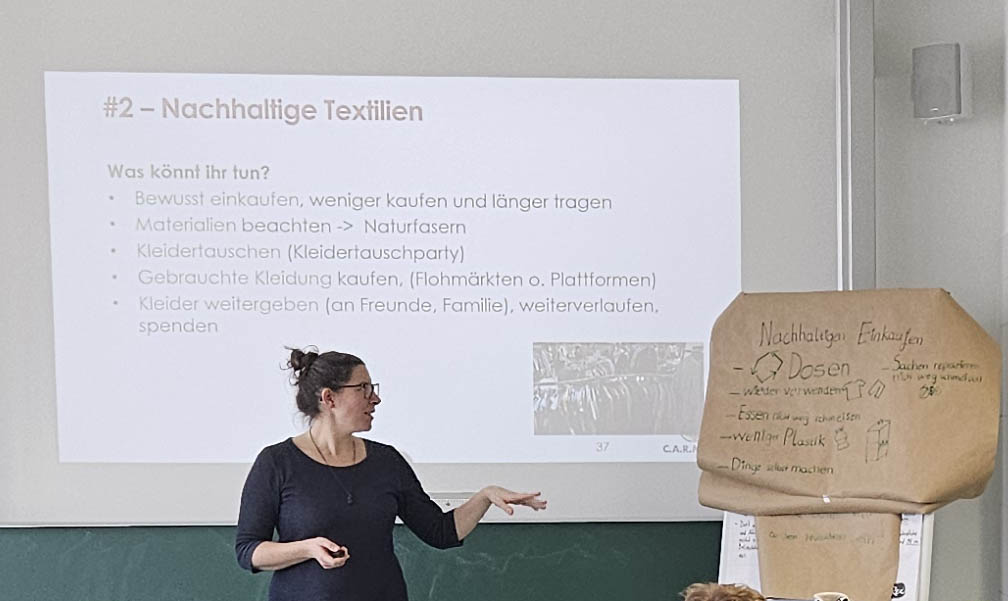 Schul-Workshop zum Thema “Nachhaltigkeit im Alltag” in Viechtach