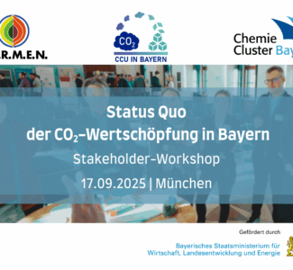 Symbolbild zum Stakeholderworkshop "Status Quo der CO2_Wertschöpfung in Bayern.