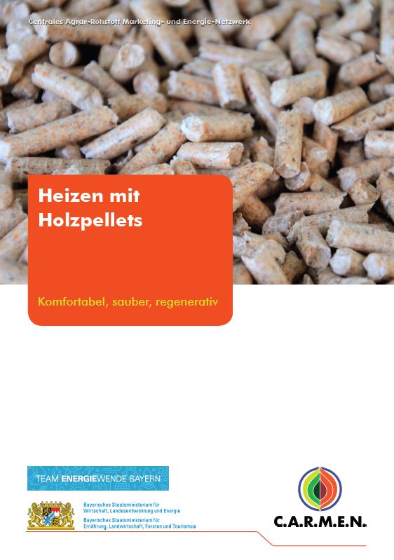 Titelbild zur Broschüre "Heizen mit Holzpellets - Komfortabel, sauber, regenerativ"
