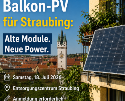 Alte Module , neue Power: Upcycling-Workshop für Balkonkraftwerke in Straubing